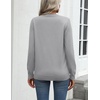 Zeagoo Womens Sweaters Long Sleeve Tops Classic Fall Clothes Crewneck Tops(Gray)