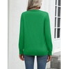 Zeagoo Womens Sweaters Long Sleeve Tops Classic Fall Clothes Crewneck Tops(Green)
