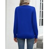 Zeagoo Womens Sweaters Long Sleeve Tops Classic Fall Clothes Crewneck Tops(Navy Blue)