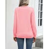 Zeagoo Womens Sweaters Long Sleeve Tops Classic Fall Clothes Crewneck Tops(Pink)