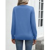 Zeagoo Womens Sweaters Long Sleeve Tops Classic Fall Clothes Crewneck Tops(Sky Blue)