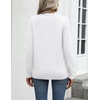 Zeagoo Womens Sweaters Long Sleeve Tops Classic Fall Clothes Crewneck Tops(White)