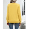Zeagoo Womens Sweaters Long Sleeve Tops Classic Fall Clothes Crewneck Tops(Yellow)