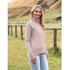 Zeagoo Women’s Turtleneck Sweater 2026 Fall Winter Chunky Knitted Pullover(Apricot)