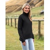 Zeagoo Women’s Turtleneck Sweater 2026 Fall Winter Chunky Knitted Pullover(Black)