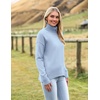 Zeagoo Women’s Turtleneck Sweater 2026 Fall Winter Chunky Knitted Pullover(Blue)