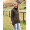 Zeagoo Women’s Turtleneck Sweater 2026 Fall Winter Chunky Knitted Pullover(Coffee)