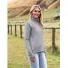 Zeagoo Women’s Turtleneck Sweater 2026 Fall Winter Chunky Knitted Pullover(Grey)