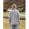 Zeagoo Women’s Turtleneck Sweater 2026 Fall Winter Chunky Knitted Pullover(Grey)