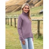 Zeagoo Women’s Turtleneck Sweater 2026 Fall Winter Chunky Knitted Pullover(Light Purple)