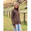 Zeagoo Women’s Turtleneck Sweater 2026 Fall Winter Chunky Knitted Pullover(Nutmeg)