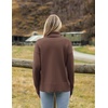 Zeagoo Women’s Turtleneck Sweater 2026 Fall Winter Chunky Knitted Pullover(Nutmeg)