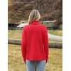 Zeagoo Women’s Turtleneck Sweater 2026 Fall Winter Chunky Knitted Pullover(Red)