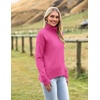 Zeagoo Women’s Turtleneck Sweater 2026 Fall Winter Chunky Knitted Pullover(Rose)