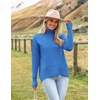 Zeagoo Women’s Turtleneck Sweater 2026 Fall Winter Chunky Knitted Pullover(Sky Blue)