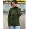 Zeagoo Women’s Turtleneck Sweater Fall Winter 2026 Long Sleeve Chunky Knitted Trendy Pullover Tops(Army Green)