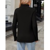 Zeagoo Women’s Turtleneck Sweater Fall Winter 2026 Long Sleeve Chunky Knitted Trendy Pullover Tops(Black)