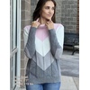 Zeagoo Women’s Turtleneck Sweater Fall Winter 2026 Long Sleeve Chunky Knitted Trendy Pullover Tops(Pink Gray)