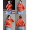 Zeagoo Women’s Turtleneck Sweater Fall Winter 2026 Long Sleeve Chunky Knitted Trendy Pullover Tops(Rust Red)