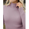 Zeagoo Women’s Turtleneck Sweaters 2026 Fall Fitted Long Sleeve Basic Tops(Taro)