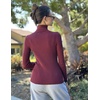 Zeagoo Women’s Turtleneck Sweaters 2026 Fall Fitted Long Sleeve Basic Tops(Wine Red)