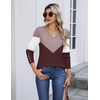 Zeagoo Womens V Neck Sweaters Long Sleeve Lightweight with Buttons Oufits(C-chocolate Brown)