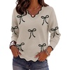 Zeagoo Women’s 2026 Fall V Neck Sweater Long Sleeve Lightweight Knit Tops(Kt925)