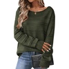 Zeagoo Womens Sweaters Cute Long Sleeve Off The Shoulder Pullover Tops Hollow Out Crochet Dressy Casual Outfits(A-army Green)