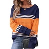 Zeagoo Womens Sweaters Cute Long Sleeve Off The Shoulder Pullover Tops Hollow Out Crochet Dressy Casual Outfits(Orange-tz126)
