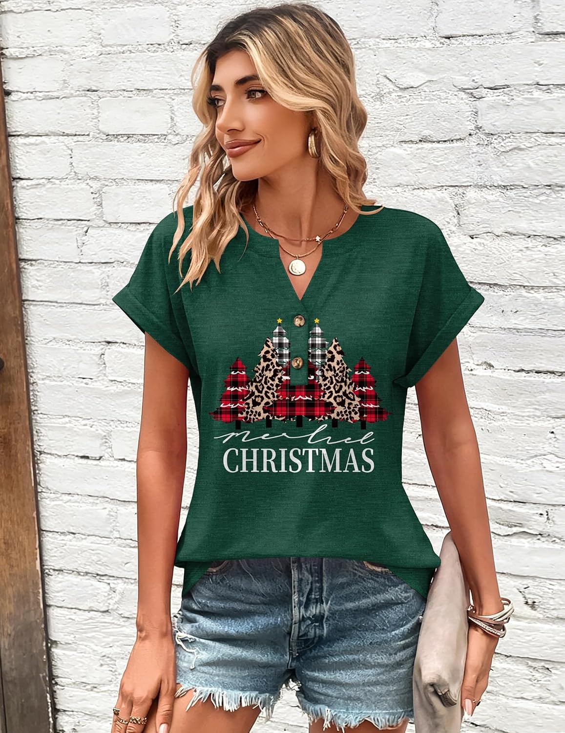 image:imageZeagoo Women Tops Short Sleeve T Shirts V Neck Dressy Casual Work BlousesSd484