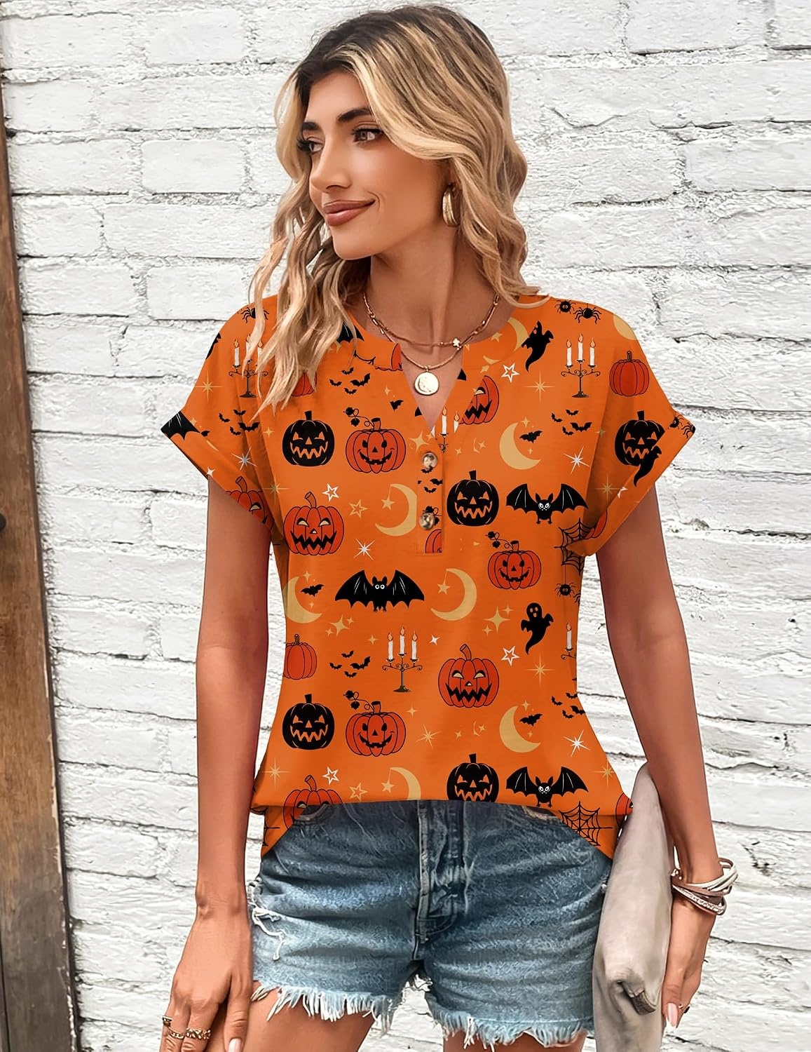 image:imageZeagoo Women Tops Short Sleeve T Shirts V Neck Dressy Casual Work BlousesWs85