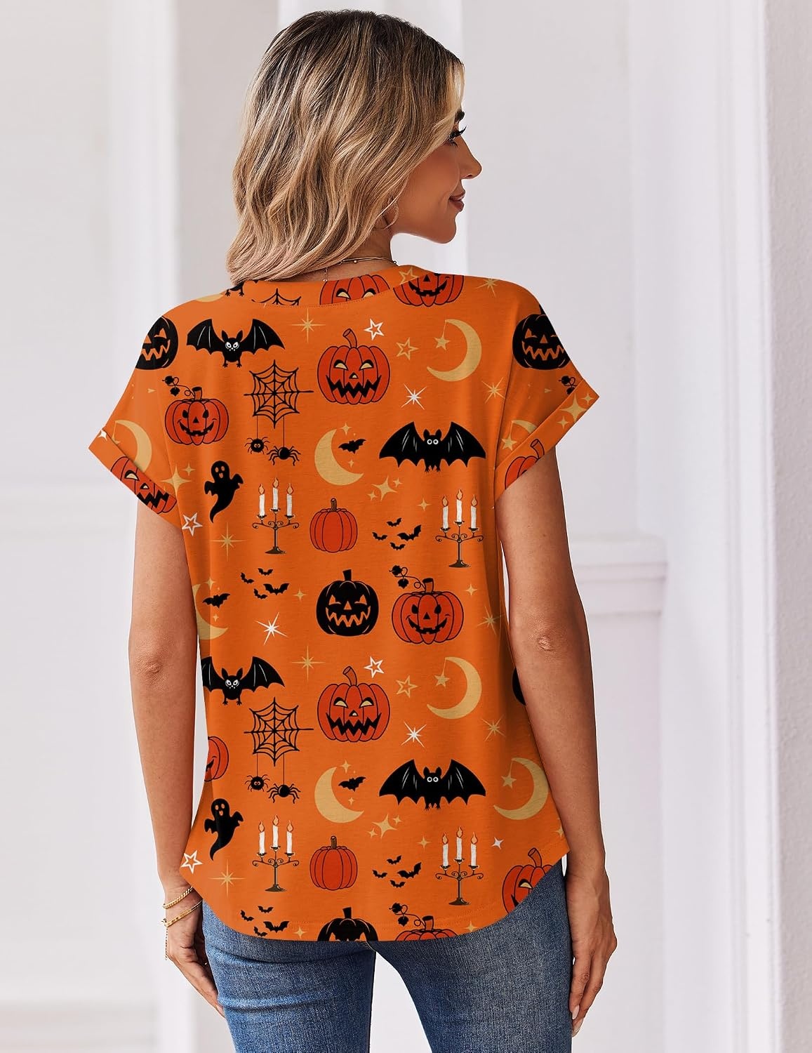 image:imageZeagoo Women Tops Short Sleeve T Shirts V Neck Dressy Casual Work BlousesWs85