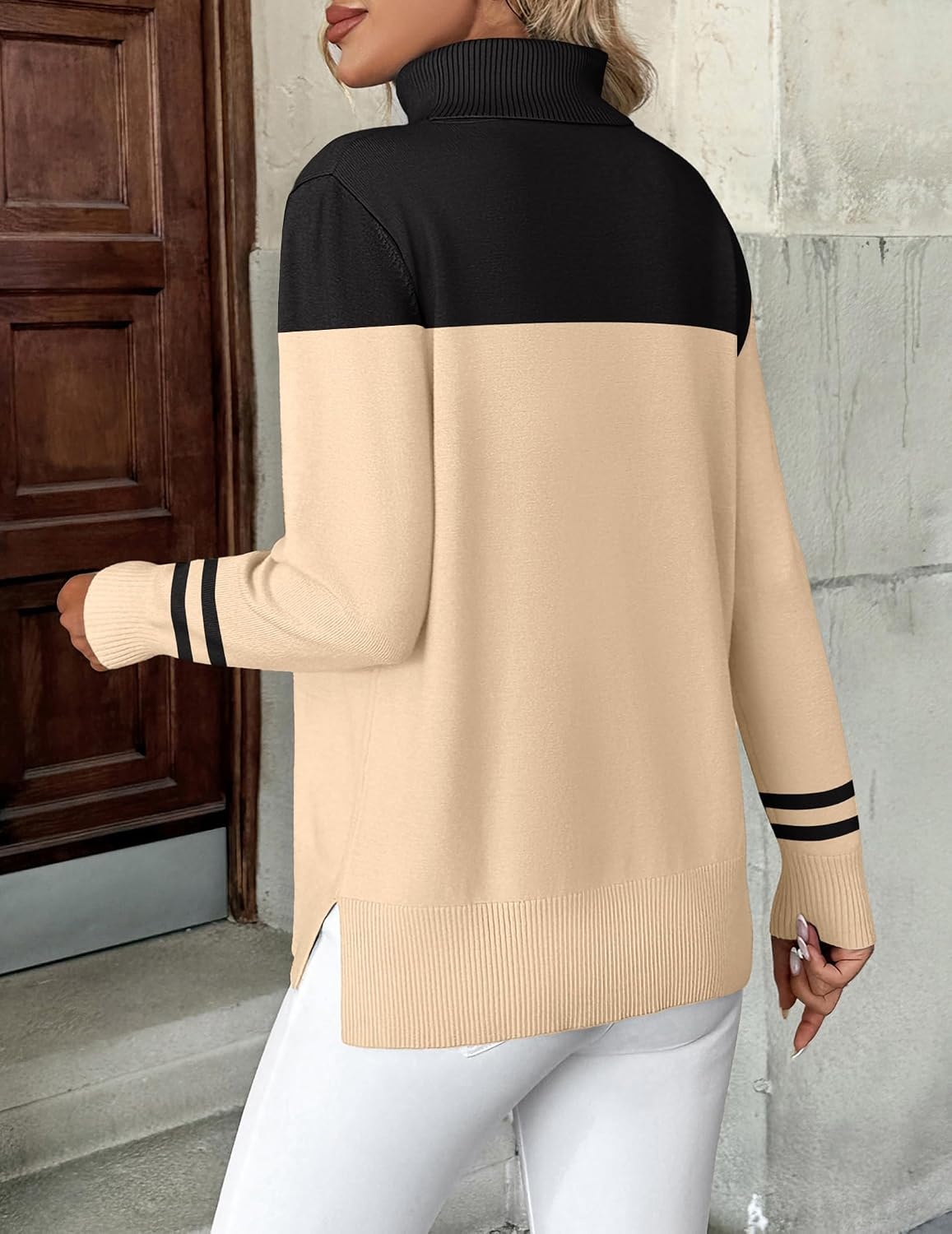 image:imageZeagoo Womens Turtleneck Sweater Long Sleeve Casual Knit Pullover Top 2026Pat1