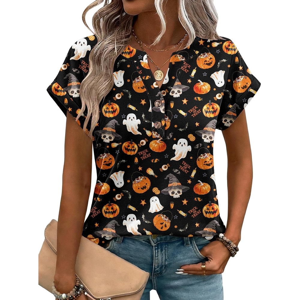 image:imageZeagoo Women Tops Short Sleeve T Shirts V Neck Dressy Casual Work BlousesWs116