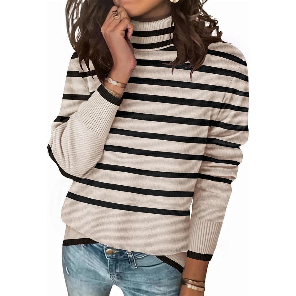 image:imageZeagoo Womens Turtleneck Sweater Long Sleeve Casual Knit Pullover Top 2026Pat2