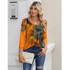 Zeagoo 3/4 Sleeve Tops for Women Crew Neck Blouses Pleated Casual Shirts Fall Work Clothes 2026(Multi 2)