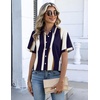 Zeagoo Button Down Shirts for Women Short Sleeve Tops Dressy Casual Blouses(Cx327-graphics)