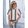 Zeagoo Button Down Shirts for Women Short Sleeve Tops Dressy Casual Blouses(Tz264)