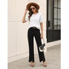 Zeagoo Cable Short Sleeve Sweaters for Women Summer Spring Cute Tops 2026 Trendy Business Causal Outfits Work Blouses Clothes(White)