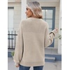 Zeagoo Sweaters for Women Cotton Loose Fit Chunky Knit Casual Fall Outfits(Beige)