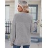 Zeagoo Sweaters for Women Cotton Loose Fit Chunky Knit Casual Fall Outfits(Grey)