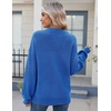 Zeagoo Sweaters for Women Cotton Loose Fit Chunky Knit Casual Fall Outfits(Sky Blue)