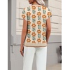 Zeagoo Sweaters for Women Tops Short Sleeve Crewneck Basic Fashion Clothing(Floral Apricot-sf167)