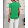 Zeagoo Sweaters for Women Tops Short Sleeve Crewneck Basic Fashion Clothing(Green)