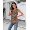 Zeagoo Tank Top for Women V Neck Loose Fit Sleeveless Summer Tops Shirts(01 Multicolor 721)