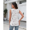 Zeagoo Tank Top for Women V Neck Loose Fit Sleeveless Summer Tops Shirts(Floral Print-sf224)