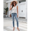 Zeagoo Tank Top for Women V Neck Loose Fit Sleeveless Summer Tops Shirts(Floral Print-sf224)