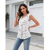 Zeagoo Tank Top for Women V Neck Loose Fit Sleeveless Summer Tops Shirts(Floral Print-sf224)