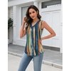 Zeagoo Tank Top for Women V Neck Loose Fit Sleeveless Summer Tops Shirts(Multicolor 289)