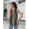 Zeagoo Tank Top for Women V Neck Loose Fit Sleeveless Summer Tops Shirts(Multicolor 289)